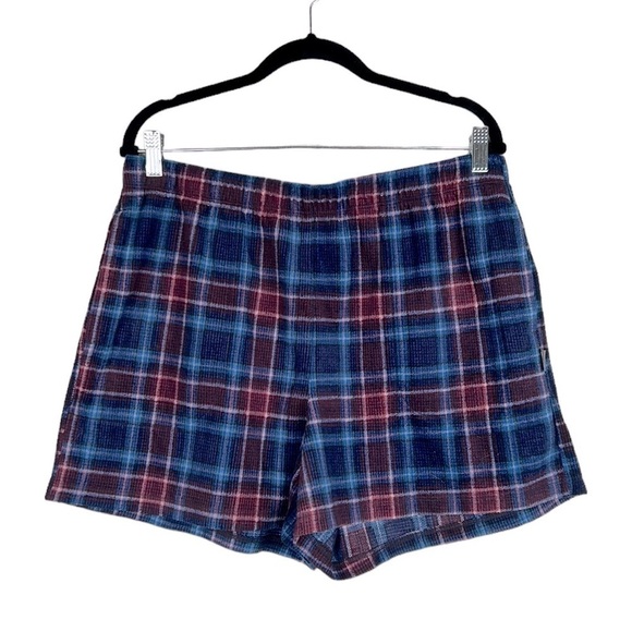 Eddie Bauer Plaid Super Soft Sleepwear with Pockets Shorts Size Large - Picture 1 of 6